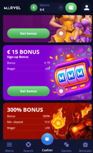 Marvel Casino NDB Screenshot