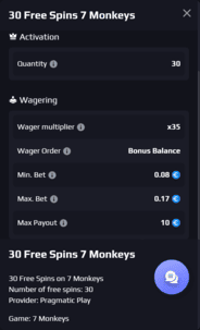 Playoda Casino terms Screenshot