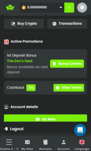 Wilderbet Casino WB Screenshot