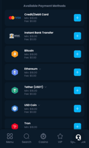 Betlix Casino Deposit Screenshot
