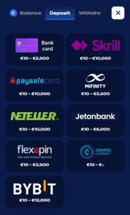 Fugu Casino Deposit Screenshot