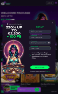 glitchspin casino screenshot 2