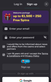 luckycapone casino screenshot 1