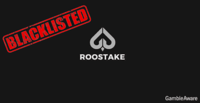 Offizielles Logo des Roostake Casinos in Grautönen