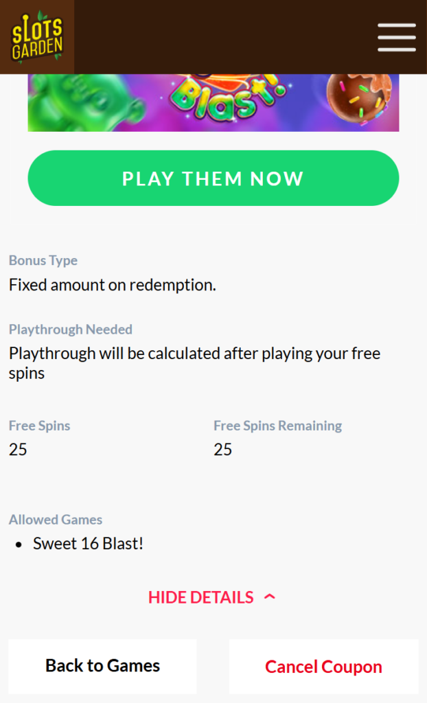 slotsgarden_casino_ndb_terms_screenshot