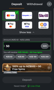 spinsahara_casino_deposit_screenshot SpinSahara Casino Deposit Screenshot