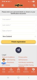 SpinXtreme Casino Profile Screenshot