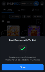 unlimluck casino screenshot 1