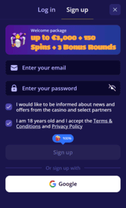 bonuskong_casino_reg_screen BonusKong Casino Reg Screen