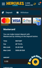 hercules casino screenshot 1