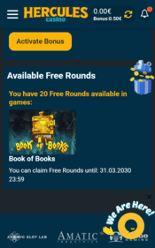 hercules casino screenshot 2