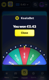 KoalaBet Casino NDB Screen