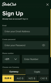 StakeClub Casino: Up To €/$6000 Welcome Bonus Package