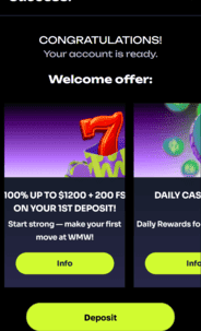 WatchMeWin Casino WB Screen