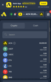 aslot casino screenshot 2