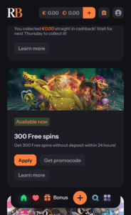 richbet_casino_promo_screen Richbet Casino promo screen