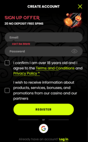 Spin Samurai Casino: 20 Free Spins No Deposit Bonus