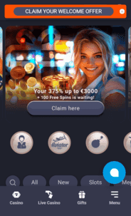 SpinVibe Casino WB Screen