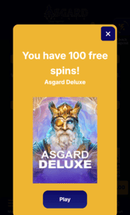 Asgard Slots Casino no deposit bonus screenshot