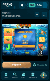bravoplay casino win screenshot