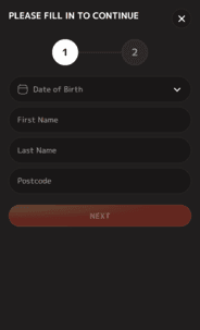 Iris Casino Profile Screen