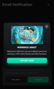 BetFourU Casino WB Screenshot