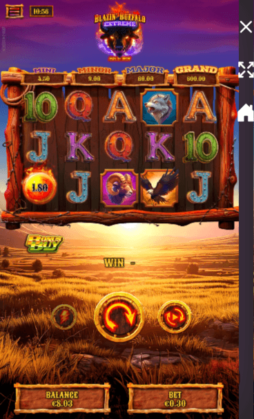 jackspay casino blazingbuffalo screenshot
