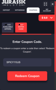 Jurassic Slots Casino: 110 Free Spins No Deposit Bonus – Exclusive Offer