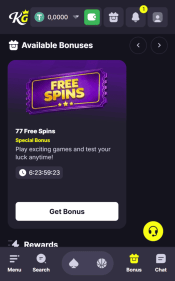 kings.game_casino_fs_screenshot Kings.Game Casino free spins screenshot