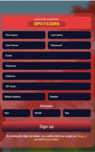 ronin slots casino reg screenshot
