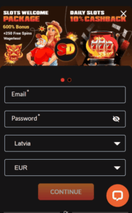 slotsdynamite casino reg screenshot