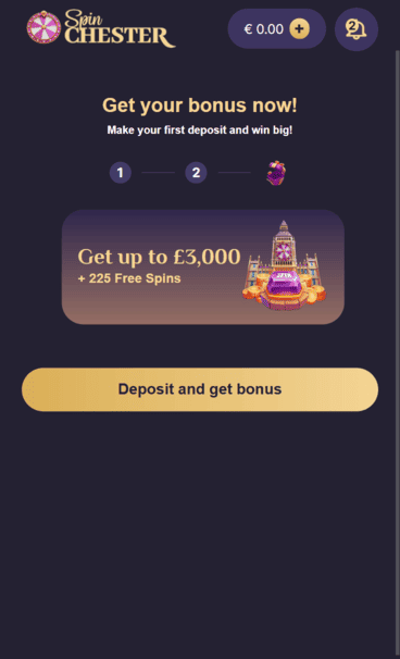 spinchester_casino_wb_screenshot Spinchester Casino welcome bonus screenshot