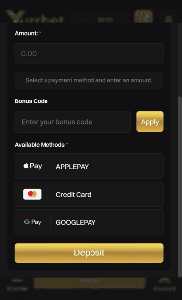 yurrbet_casino_deposit_screenshot Yurrbet Casino Deposit Screenshot