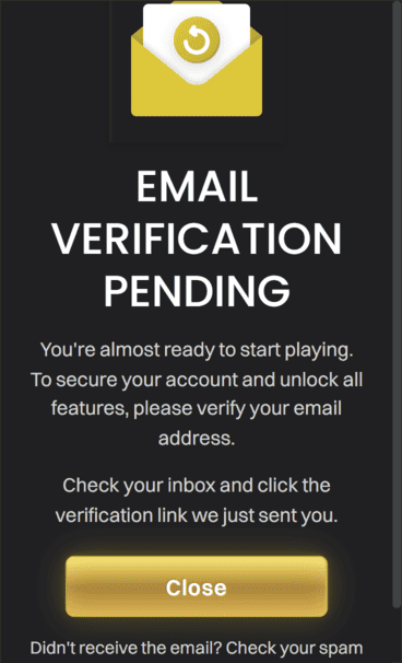 yurrbet_casino_verification_screen Yurrbet Casino Verification Screenshot