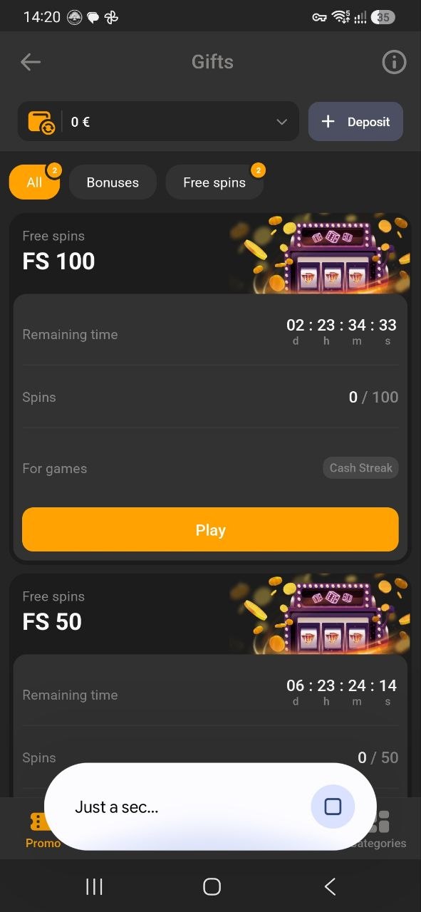 CatWin Casino Registration