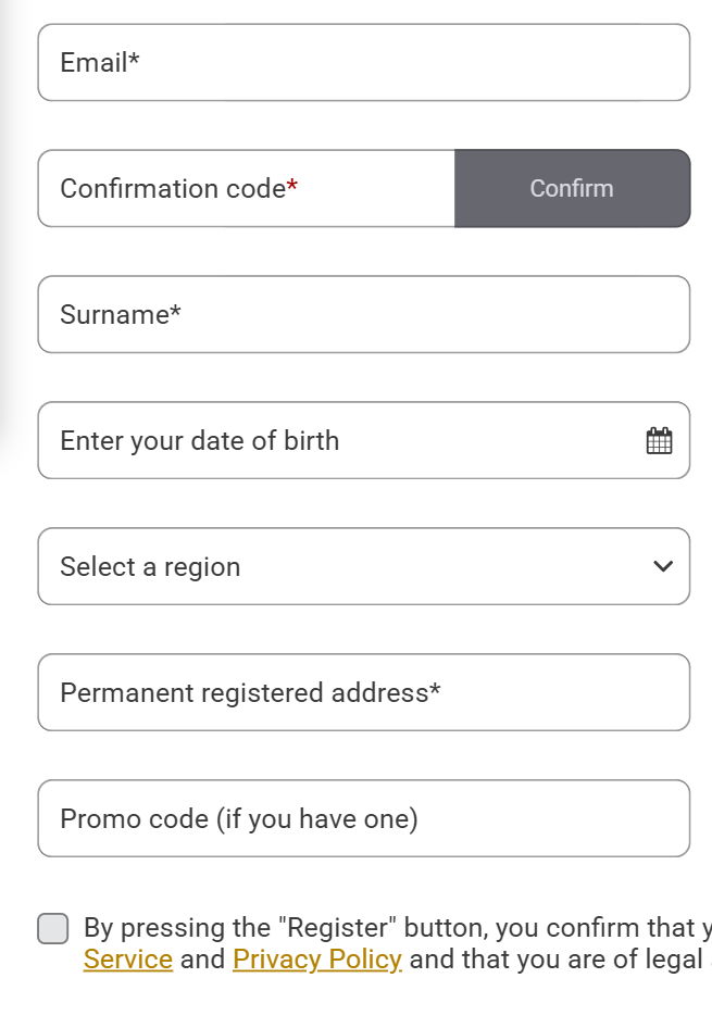 CatWin Casino Registration