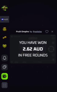drakaris casino win screenshot