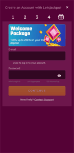 letsjackpot_casino_registration Let's Jackpot Casino Registration