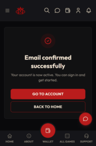 KnuckleKings Casino Verification Screenshot