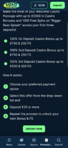 LoloCasino Deposit