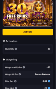 pandibet casino claim screenshot