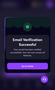 BlindBet Casino verification screenshot