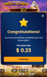 Forza.Bet Casino Win Screenshot