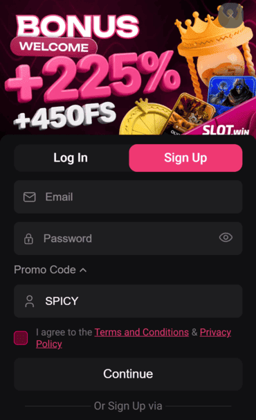 slotwin_casino_signup_screenshot Slot.Win Casino signup screenshot