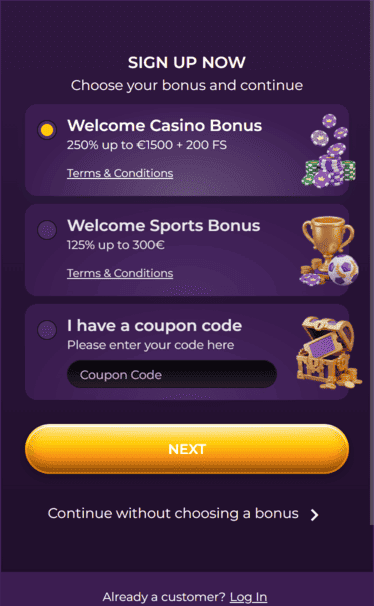 Spinimax Casino wb screenshot